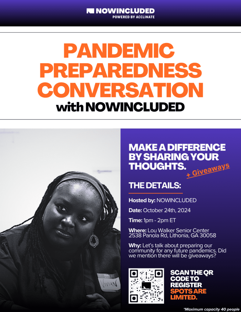 Pandemic Preparedness with NOWINCLUDED: Atlanta