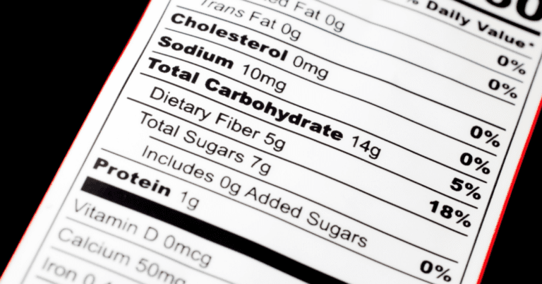 6 Dad Jokes That May Improve Your Heart Health 1 Close-up of food label, also known as nutrition label